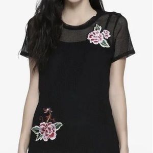 Disney Mulan Mesh Embroidered Shirt
